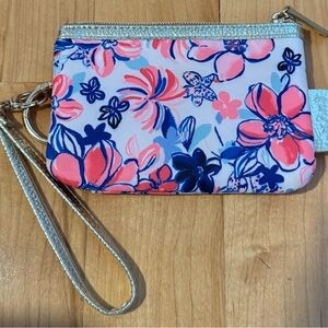 Lilly Pulitzer Floral Wristlet Clutch NWOT